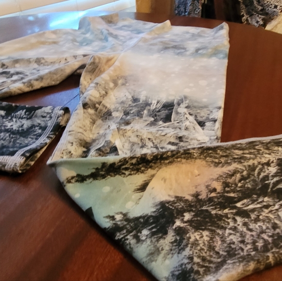 Evolution and Creation Leggings (Wintery Forest Pattern) - Picture 8 of 10